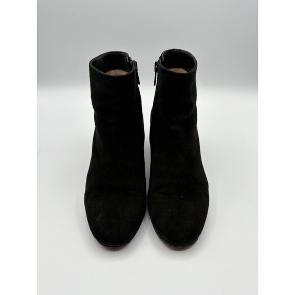 Christian Louboutin Black Suede Turela 55 Ankle Boots Block Heel Sz EU 36 - Picture 4 of 14